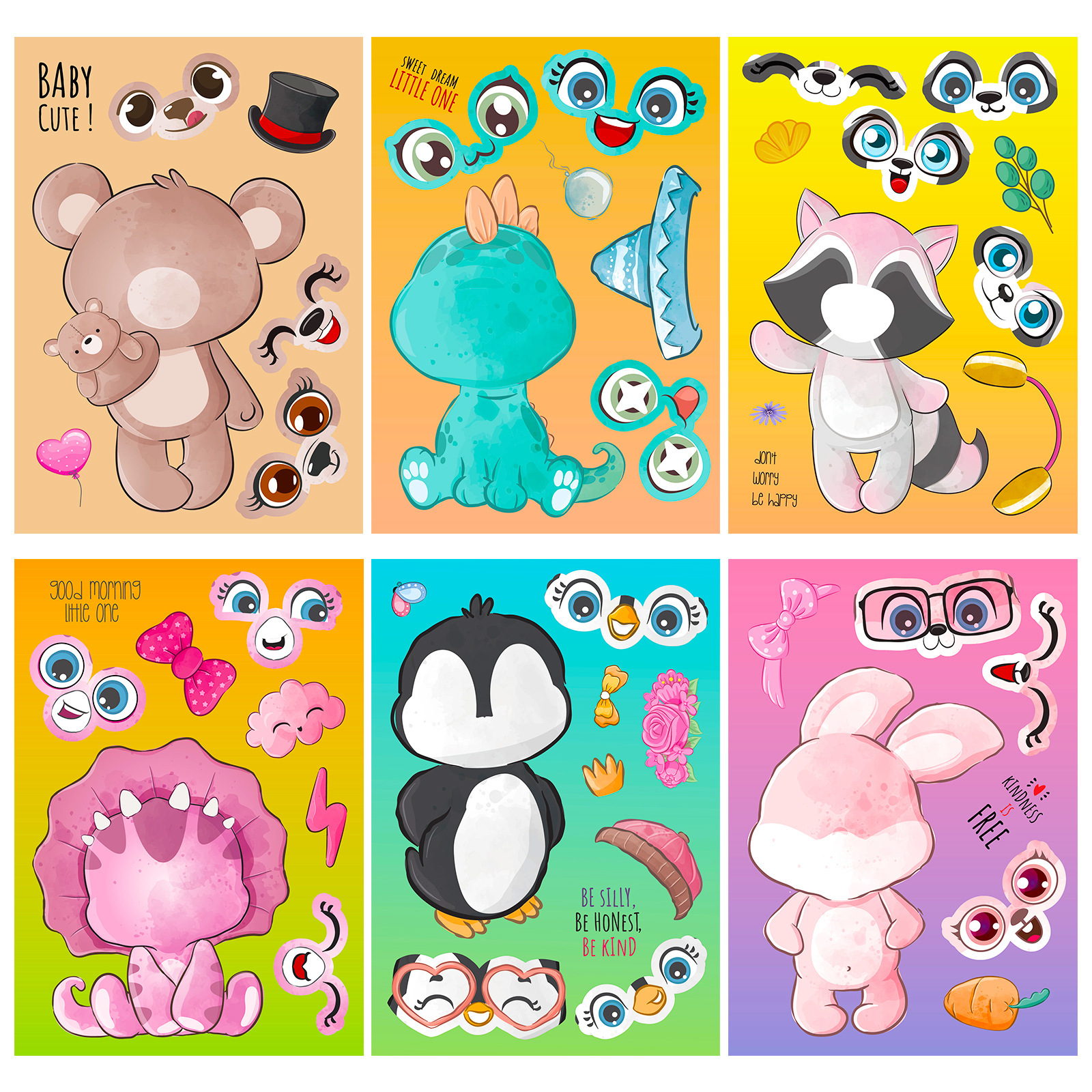 6 Sheets/Pack