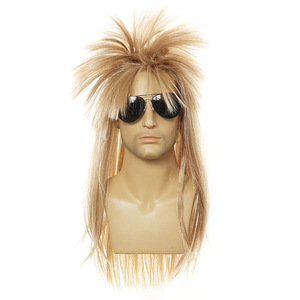 วิกผมคุณภาพสูงวัสดุไฟเบอร์สังเคราะห์ทนความร้อนเหมาะสําหรับผู้ชายและผู้หญิงสไตล์พังก์ร็อค <span class=keywords><strong>Mullet</strong></span> สําหรับงานปาร์ตี้วันหยุด - Product Image 2