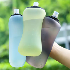 Eco Friendly BPA Free Silicone Outdoor Water <strong>Bottle</strong> Folding 350 ml Queeze Running Handheld Water <strong>Bottle</strong> for Running - Product Image 2