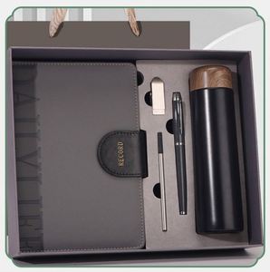 Ensemble cadeau d'affaires de luxe personnalisé, bloc-notes A5, stylo, thermos USB, combo cadeau d'entreprise avec impression numérique - Product Image 3