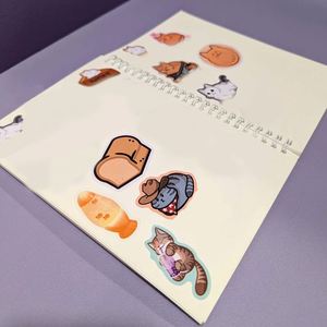 Libro de Pegatinas Personalizado con Diseño de Chica Coreana, Estilo Ins para Estudiantes, Ideal para Regalos Promocionales y Empresariales - Product Image 3
