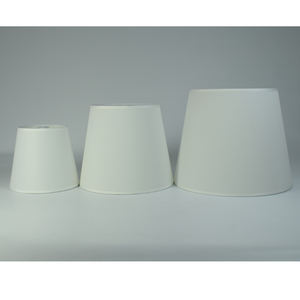 Minimalistische Weiße Stofflampenschirme - Verschiedene Größen Konische Lampenschirme für Tisch- & Stehlampen Wohndekor - Product Image 3