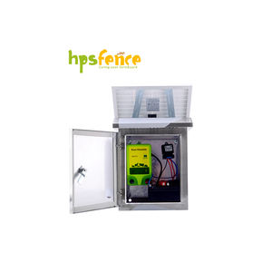 Électrificateur de clôture de sécurité <span class=keywords><strong>solaire</strong></span> 2J haute tension étanche 20KM avec boîtier en acier inoxydable - Product Image 3