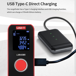 UNI-T LM40Mi Laser Distance Meter 40m 60m Mini Rangefinder Digital Laser Tape <b>Measuring</b> Construction <b>Tool</b> Laser Range Finder L57 - Product Image 3