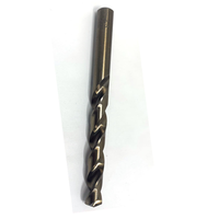 Forets hélicoïdaux en acier rapide HSS M35 5% Cobalt, entièrement affûtés, à queue droite, finition ambrée, DIN338, 1-23mm