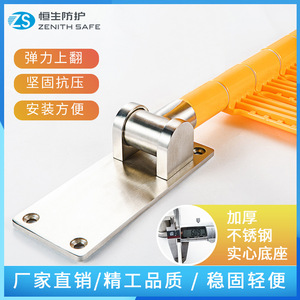 Hang Seng <b>Folding</b> Wall Mounted <b>Shower</b> <b>Stool</b> 300kg Load Capacity Stainless Steel Bathroom Safety Chair For Elderly Disabled - Product Image 4