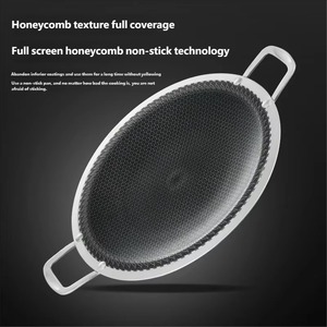 Plaque de barbecue portable en acier inoxydable 316, plaque à poisson antiadhésive en nid d'abeille, compatible avec les plaques à induction, gril universel - Product Image 4