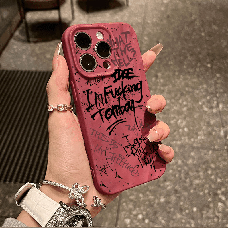 Streetwear Graffiti [Burgundy Wrinkled Case]