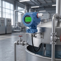 Transmisor de Nivel de Agua Sumergible 2088, 4-20mA HART, Pantalla LCD, Sensor de Profundidad Hidrostática de Alta Precisión para Pozos Profundos