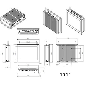 Moniteur à écran <span class=keywords><strong>tactile</strong></span> capacitif étanche IP65 de 7 pouces personnalisé en usine nouvelle interface VGA et DVI prise en charge USB - Product Image 6