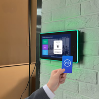 Tablet PC Android OEM de 10.1 Pulgadas con Montaje en Pared, Alimentación POE, Luz LED Envolvente, Ethernet, RFID, NFC para Reserva de Salas de Reuniones