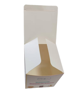 Boîte en carton pliable personnalisée, boîte d'emballage en carton blanc pour bougie, cosmétique, avec logo de conception gratuit