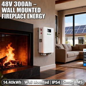 Batterie solaire 48V 300Ah 14kWh pour système solaire tout-en-un, montage mural avec roues - Product Image 1