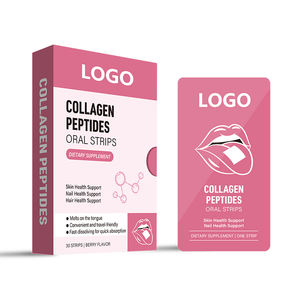 Soins de la peau végétaliens Supplément de beauté dissolvant à couche mince par voie orale Peptides de collagène Bandes orales pour cheveux/ongles/soins de santé de la peau - Product Image 6