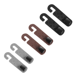 Ganchos para reposacabezas de coche, gancho antideslizante de aleación multifuncional universal para almacenamiento interior del coche, ganchos ocultos para el asiento trasero - Product Image 3