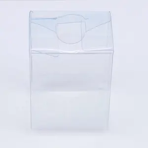 Caixa de plástico transparente para presentes, mini caixa de embalagem de pvc transparente alta embalagem de varejo rpet