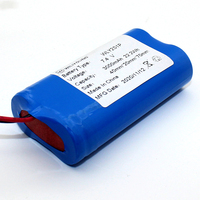 Baterai Lithium Ion Isi Ulang Wiliyoung 2S1P Silinder Kustom 7.4v 3000mah 18650 500 Siklus Paket Konsumen Peralatan Listrik