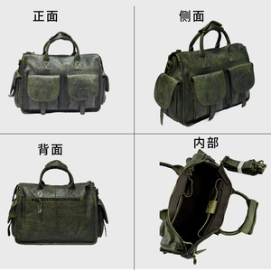 Sac à bandoulière en cuir véritable pour hommes, 33x15x27cm, sac à bandoulière pour ordinateur portable, couleur unie, décontracté, usage quotidien - Product Image 2