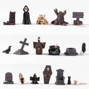 Décoration miniature d'Halloween <span class=keywords><strong>de</strong></span> style européen : <span class=keywords><strong>momie</strong></span> et fantôme en résine pour une touche effrayante sur votre bureau ou votre maison - Product Image 5
