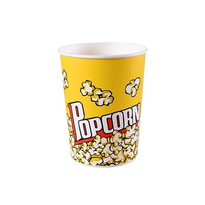 32oz 64oz Movie Theater Disposable Popcorn bucket Paper Cup