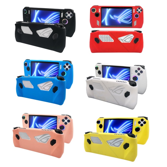 Anti-Slip Pure Color Silicone Case ForASUS ROG Ally in Stock Soft Protective Controller Cover Grip Skin Protector