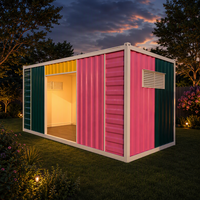 Conteneur en acier détachable personnalisable de 20 pieds pour maison de jardin, idéal pour les loisirs et le tourisme