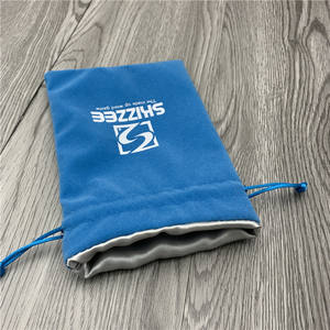 Pochette à cordon en velours de haute qualité avec pochette de rangement en velours bleu doublé de satin pour jouet de <span class=keywords><strong>carte</strong></span> de jeu pochette à poussière en velours pour <span class=keywords><strong>Lego</strong></span> - Product Image 2