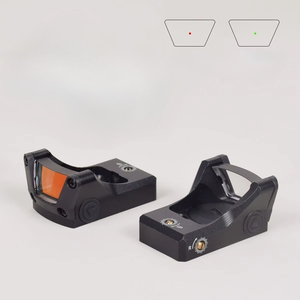 Mira Táctica LAMBUL <span class=keywords><strong>M1</strong></span> Mini Topless con Retícula de Punto Rojo y Verde, Color Negro, TAN y Gris, con Soporte de 20-21mm 1913 y Cubierta de Goma - Product Image 1