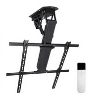 Support de télévision motorisé escamotable pour plafond, télécommande, 32-85 pouces, CE