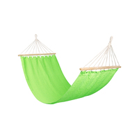 Hamac de couchage suspendu en bois, lit-balançoire Portable en plein air Parachute Camping hamac avec sangle d'arbre, vente en gros