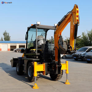 무료 배송 중국산 미니 백호 로더 4x4 컴팩트 트랙터 로더 및 백호 포함 - Product Image 3