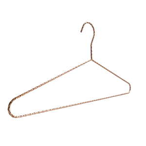 Perchas <span class=keywords><strong>de</strong></span> Alambre Metálico Trenzado Económicas <span class=keywords><strong>de</strong></span> Fábrica con Acabado en Oro Rosa y Cromo, Perchas Resistentes Antideslizantes para Ropa - Product Image 5