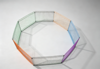 Enclos d'exercice pour hamsters en métal, vente en gros d'usine, enclos de marche pour petits animaux, grand espace, portable, durable, facile à assembler