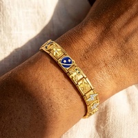 Bracelet à breloques italien doré en acier inoxydable, maillons de la série Espace, breloques de 9 mm, bracelet à perles DIY pour femme, cadeau de bijoux DIY