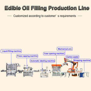 Automatische Speiseöl füllung Capping Labeling Packaging Production Line - Product Image 3