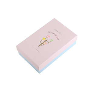 Có thể gập lại các tông sóng dễ thương ngăn cửa sổ bao bì cao bánh hộp màu hồng - Product Image 5