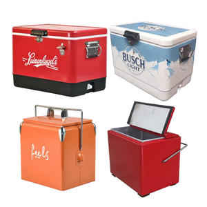 उच्च प्रदर्शन इन्सुलेशन वाटरप्रूफ लीक-प्रूफ स्टेनलेस स्टील 10l 13l 15l कूलर बॉक्स हैंडल के साथ - Product Image 2