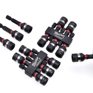 Douille industrielle en acier S2, embout magnétique pour écrous de 8 mm, longueur 48 mm, embout hexagonal de 1/4 pouce, embout de serrage pour écrous à percussion - Product Image 1