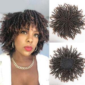 Peluca trenzada de 5,9 pulgadas rizada Afro rizada sintética al por mayor peluca colorida peluca sintética de pelo Afro Twist <span class=keywords><strong>para</strong></span> <span class=keywords><strong>hombres</strong></span> negros - Product Image 6