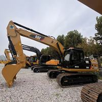Excavatrice sur chenilles hydraulique Caterpillar 320D d'occasion du Japon, 20 tonnes, faible nombre d'heures de travail, pour travaux de terrassement et projets de carrière