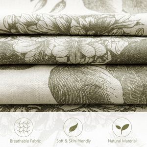OEM ODM <strong>Sage</strong> Floral Printed Pillowcase Cotton Linen <strong>Cushion</strong> <strong>Cover</strong> Skin-friendly <strong>Cushion</strong> <strong>Cover</strong> for All Season - Product Image 6