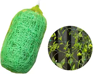 工厂价格黄瓜番茄打结格子网塑料植物支撑网种植帐篷
