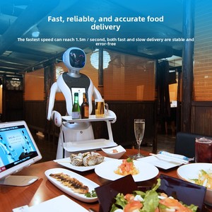 Robot de livraison de nourriture Amy pour restaurant chinois et KTV, livraison intelligente sans contact, batterie 15Ah, 8h d'autonomie - Product Image 1