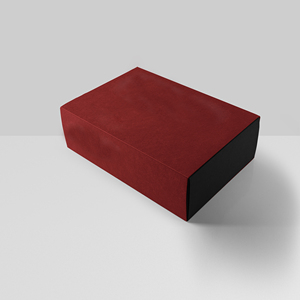 Caja de cartón deslizante de color claro, pequeña, personalizada, reciclable, roja, para regalos cosméticos de boutique. - Product Image 5