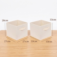 Boîte de rangement rectangulaire pliable en tissu non tissé de haute qualité, organisateur de vêtements pour la décoration intérieure et le rangement des dossiers dans les foyers