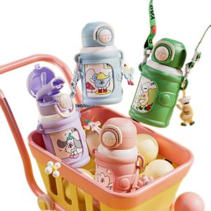 Yaye simpatici per bambini con doppia tazza Anti-goccia copertura per cartoni animati nuova fiaschetta Thermos per PC Logo caldo regalo all'ingrosso per bambini - Product Image 1