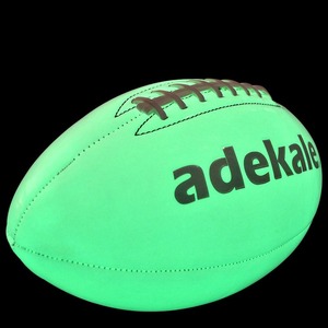 고품질 내구성 PU 가죽 아메리칸 풋볼 맞춤형 로고 홀로그램 형광 야광 주니어 유소년 사이즈 훈련용 - Product Image 3