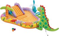 Piscine gonflable INTEX avec toboggan et fontaine, piscine pour bébés, piscine à balles océaniques 56139