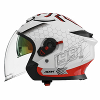 Casque de moto demi-face unisexe toutes saisons, double usage, en ABS, haute qualité, coque épaisse, absorbant les chocs, résistant aux impacts, imperméable