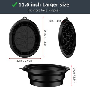 ชามแช่น้ำแข็งซิลิโคนพับได้พร้อมถาดน้ำแข็งในตัว สำหรับการบำบัดด้วยการแช่เย็นเพื่อกระชับผิว ลดอาการบวม และบรรเทาสิว - Product Image 2